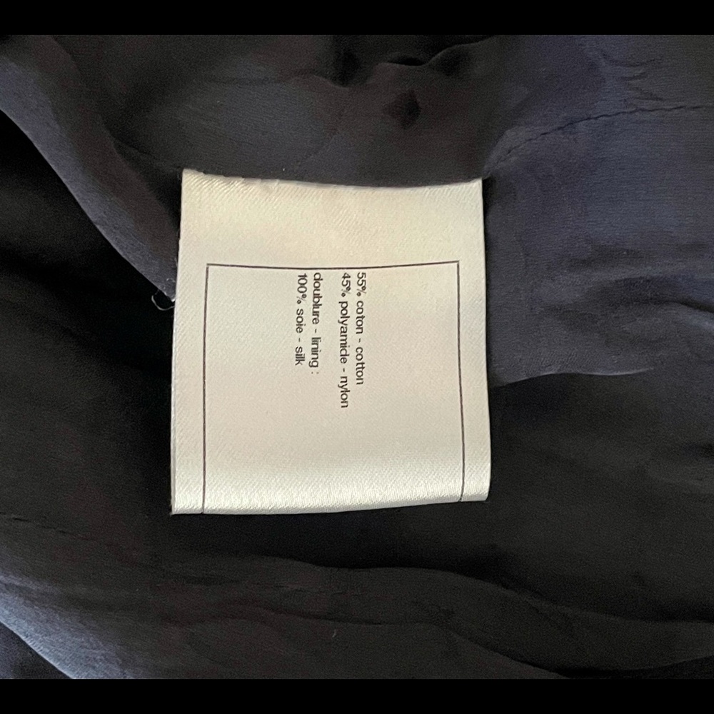 🖤Chanel Navy Tweed De cotton Jacket %100 Authentic 🖤 - Picture 11 of 11